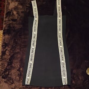Opening Ceremony Black Mini Dress with Logo Straps